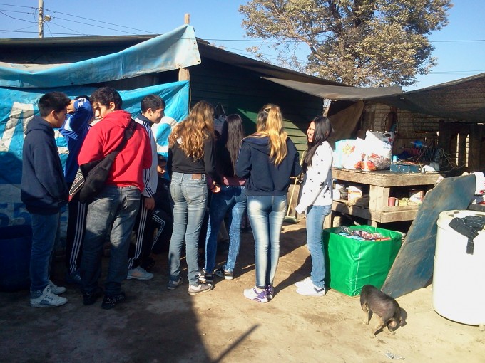 La solidaridad de los alumnos del colegio Facundo Quiroga